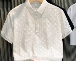 冰絲提花Polo衫